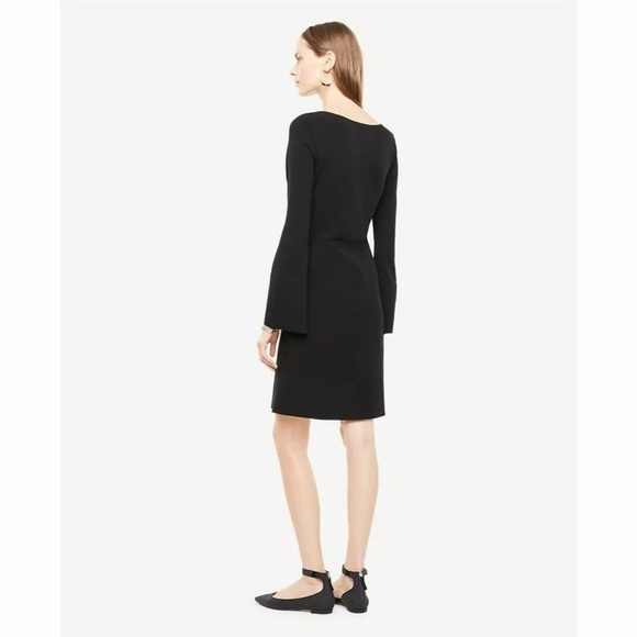 Ann Taylor Size: M Black Knit Dress. - Picture 3 of 8